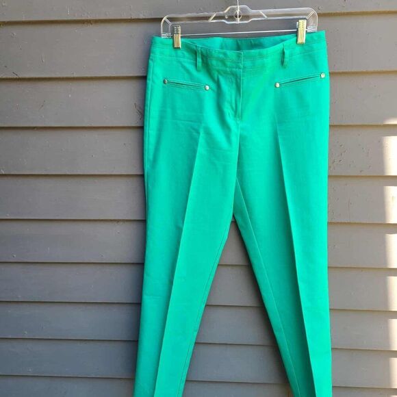 Larry Levine Green Cotton Blend Pants size 10 NWOT! - Picture 7 of 7